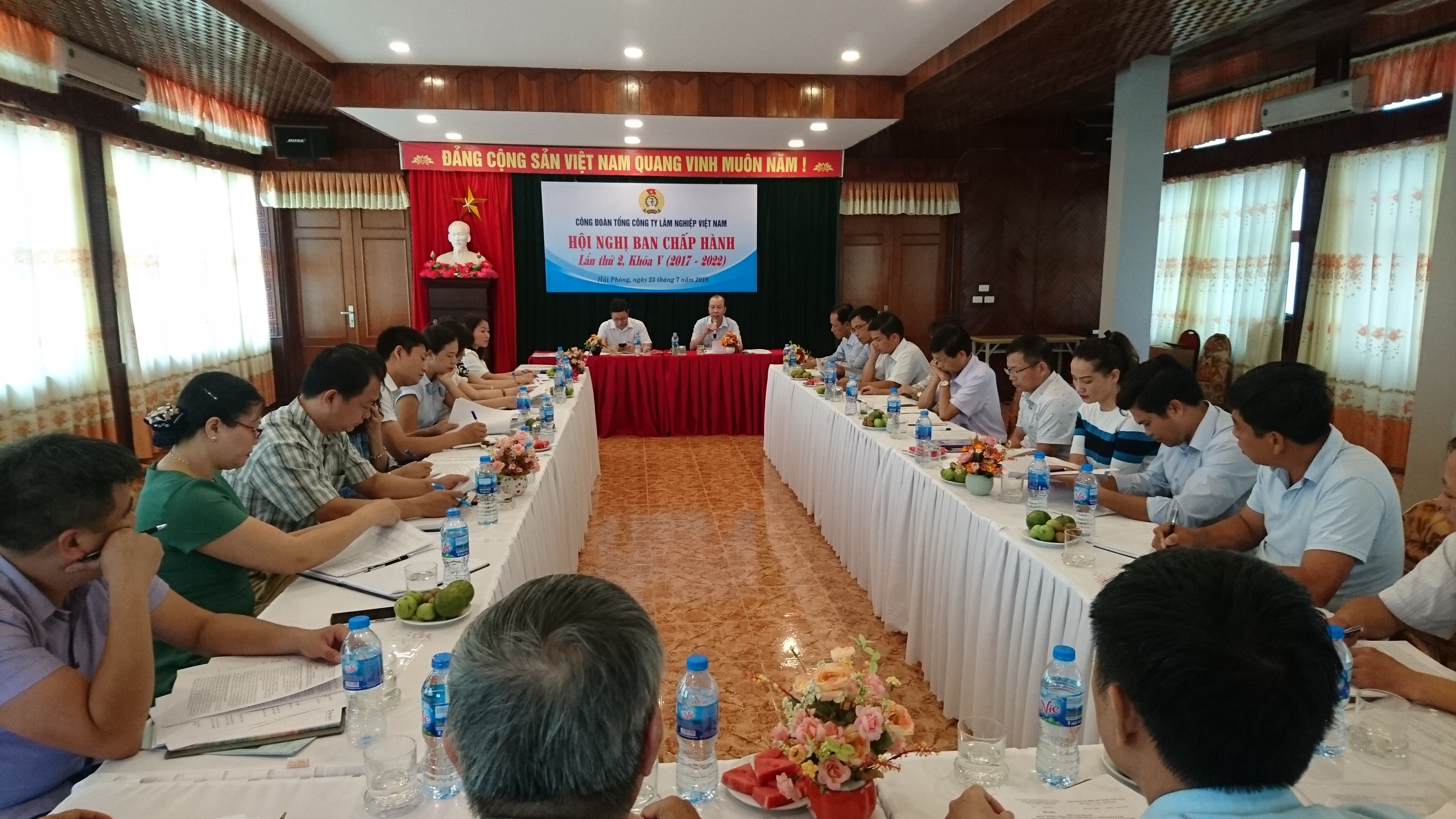 Công đoàn Tổng công ty Lâm nghiệp Việt Nam tổ chức Hội nghị BCH lần thứ 2 khóa V, giao ban 6 tháng đầu năm và tập huấn cán bộ Công đoàn năm 2018
