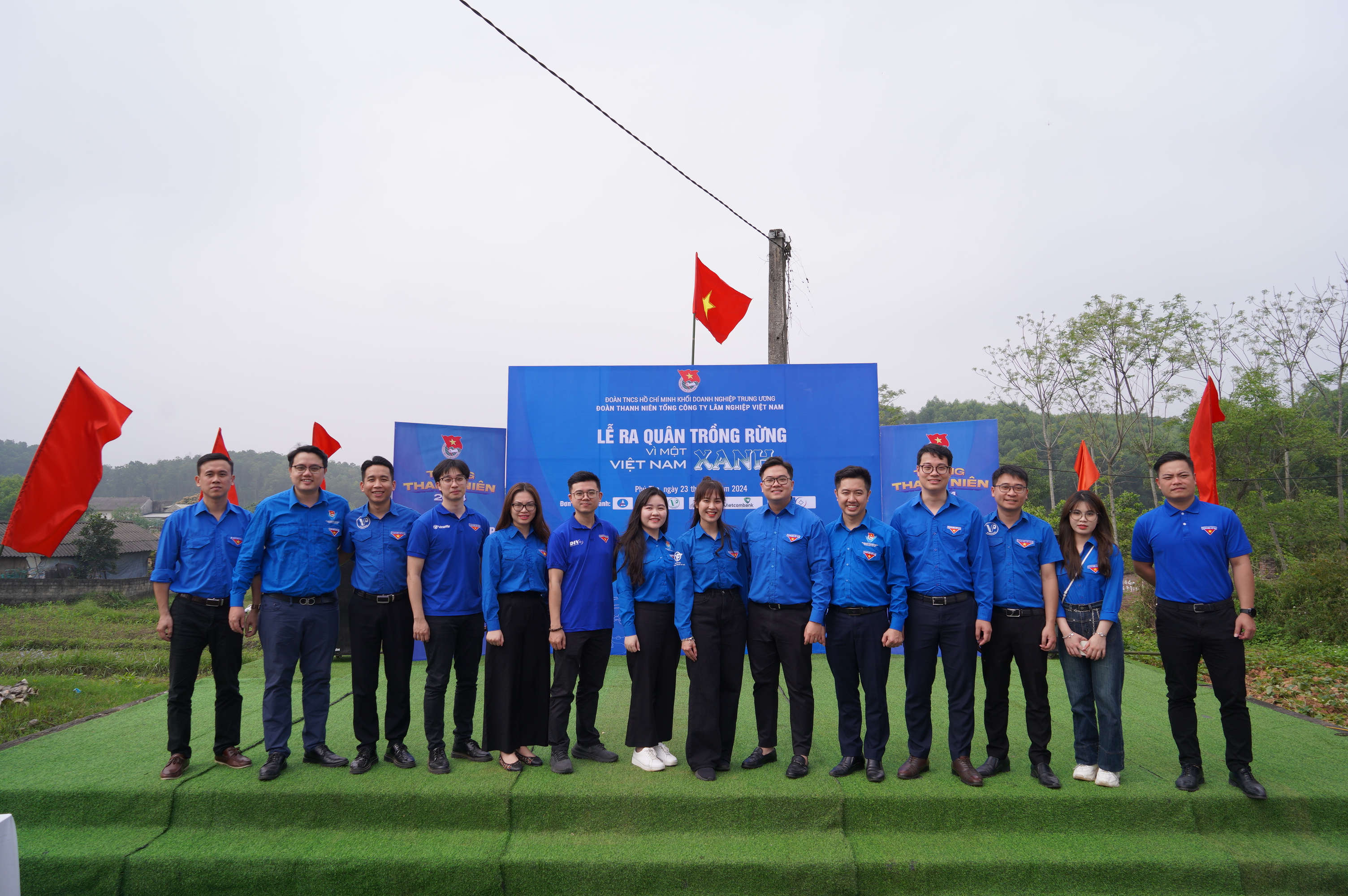 Tuổi trẻ Đoàn thanh niên Vinafor tổ chức thành công Lễ ra quân trồng rừng vì một Việt Nam xanh năm 2024
